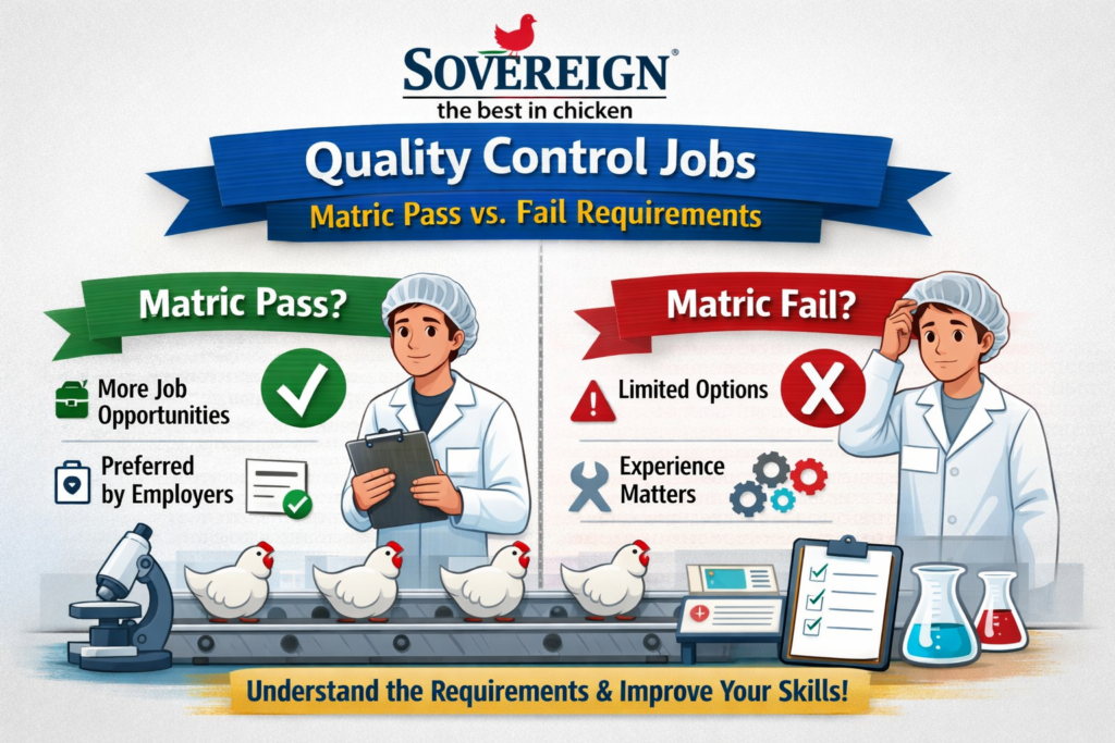 Sovereign Foods Quality Control Job Matric Pass Fail Requirements
