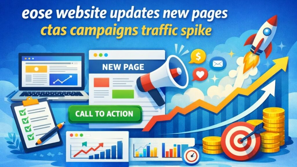 Eose Website Updates New Pages CTAs Campaigns Traffic Spike